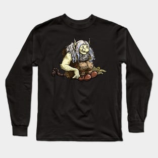 Enchanting Swedish Troll: A Mythical Design Long Sleeve T-Shirt